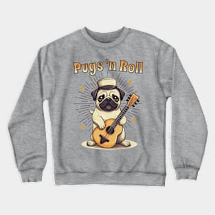 Pugs 'N Roll Crewneck Sweatshirt